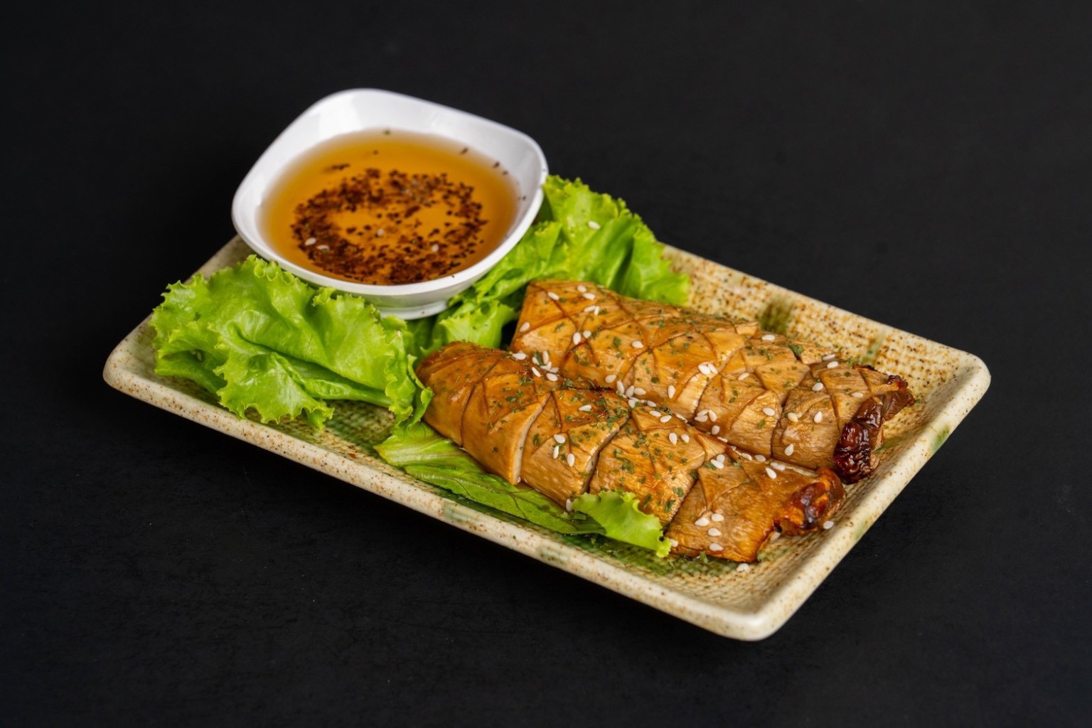 เห็ดย่างซอสญี่ปุ่น